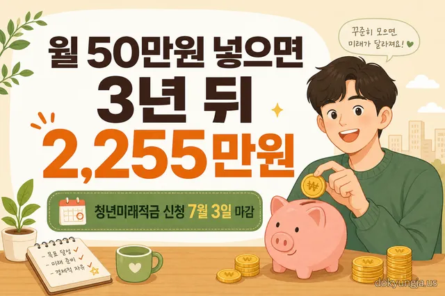 청년미래적금 신청 7월 3일 마감, 조건·기여금·갈아타기 총정리