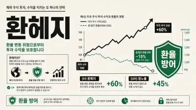 환헤지 뜻 — 환헤지(H) vs 환노출(UH), 해외주식 투자자 필독