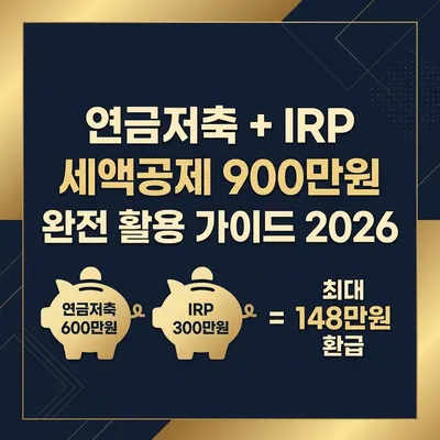 연금저축·IRP 900만원 세액공제 배분 전략 2026